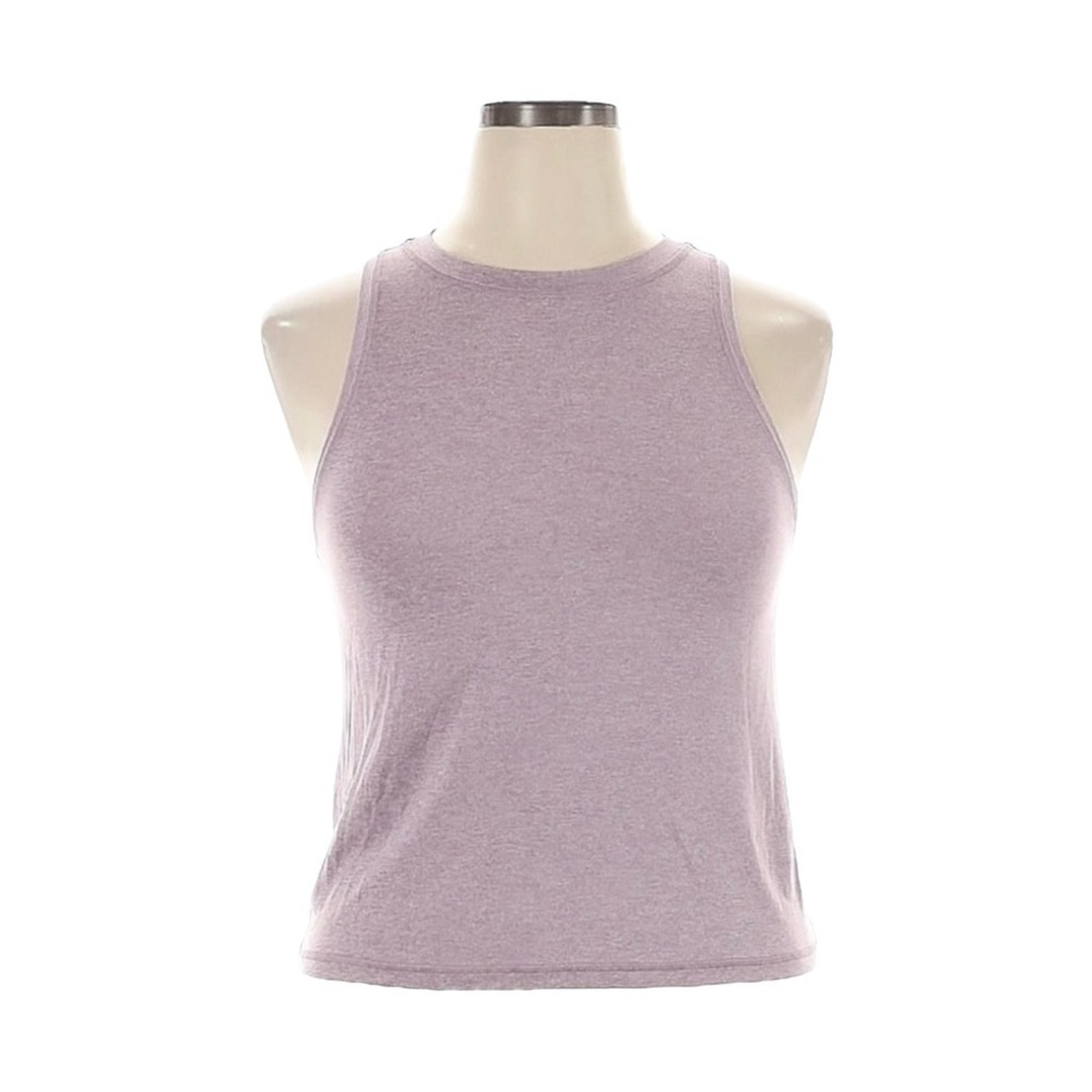 Athleta Uptempo Tank Top 2X Mauve Heather Soft Brushed Athletic Yoga Workout NWT